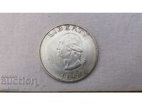 PLACHETA MASSIVA AMERICAN LIBERTY 1865 UN DOLLAR