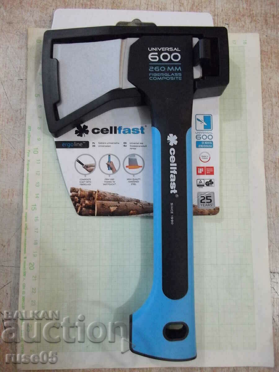 Universal ax "ERGO 0.6 kg / 26 cm - CELLFAST" new with price 70.00 BGN | € 35.79 Universal ax "ERGO 0.6 kg / 26 cm - CELLFAST" new with price 70.00 BGN | € 35.79