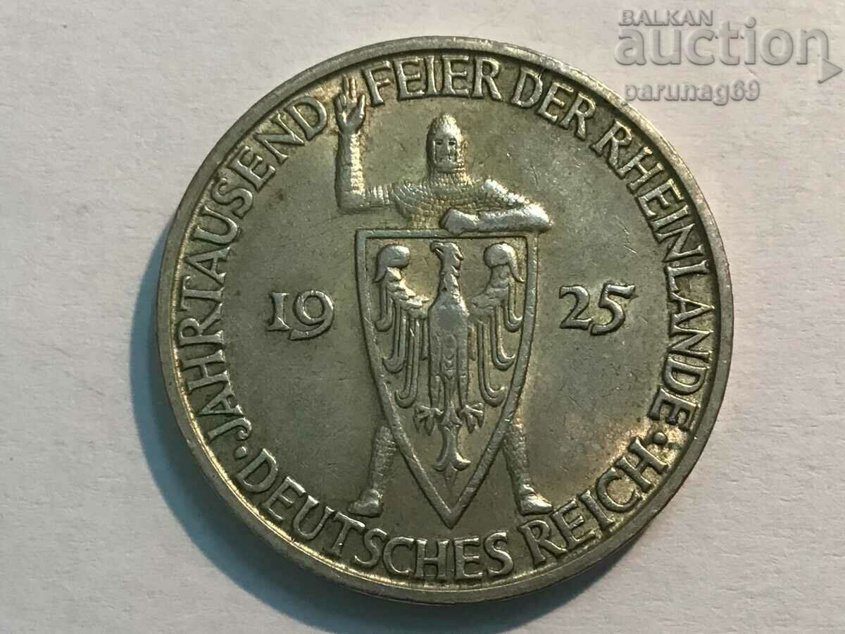 Germany 3 Reichsmarks 1925 D Silver 0.500 (OR)