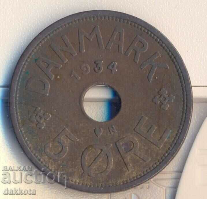 Denmark 5 yore 1934, rare