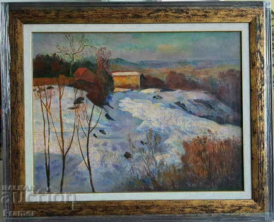 ZDRAVKO ALEXANDROV 1911 - 1998 Landscape Early Spring oil