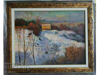 Zdravko Alexandrov Landscape Early Spring signature oil paints
