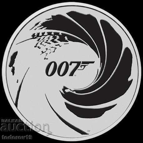 Аукцион 1 oz Сребро Джеймс Бонд Агент 007 2022 /в черно/ Аукцион 1 oz Сребро Джеймс Бонд Агент 007 2022 /в черно/
