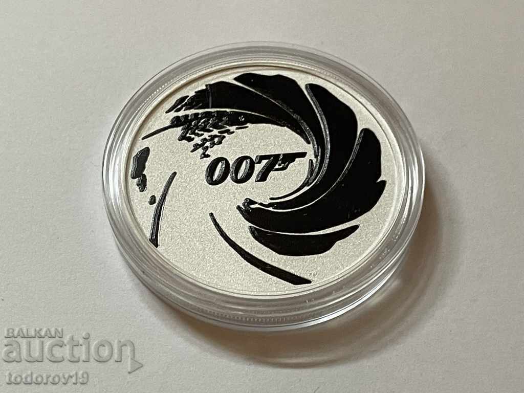 Доставка на 1 oz Сребро Джеймс Бонд Агент 007 2022 /в черно/ Доставка на 1 oz Сребро Джеймс Бонд Агент 007 2022 /в черно/