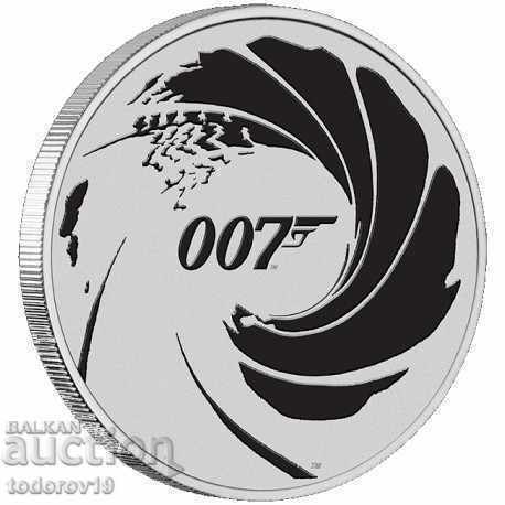 1 oz Сребро Джеймс Бонд Агент 007 2022 /в черно/ 1 oz Сребро Джеймс Бонд Агент 007 2022 /в черно/