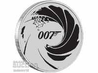 1 oz Silver James Bond Agent 007 2022 /in black/