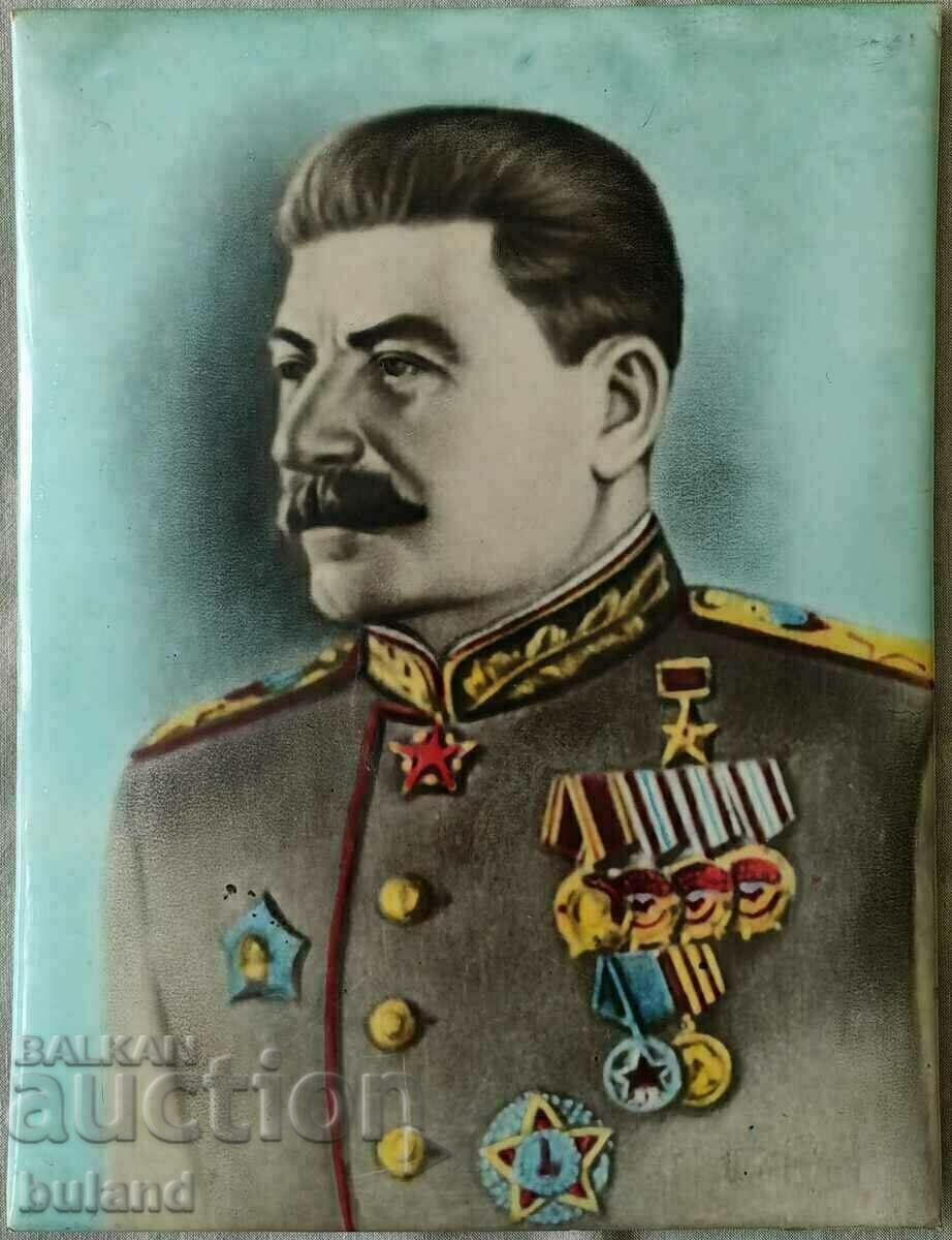 Портрет на Йосиф Висарионович Сталин Ранен Соц СССР
