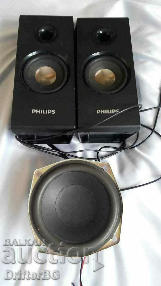 Philips speakers for subwoofer + bass speaker
