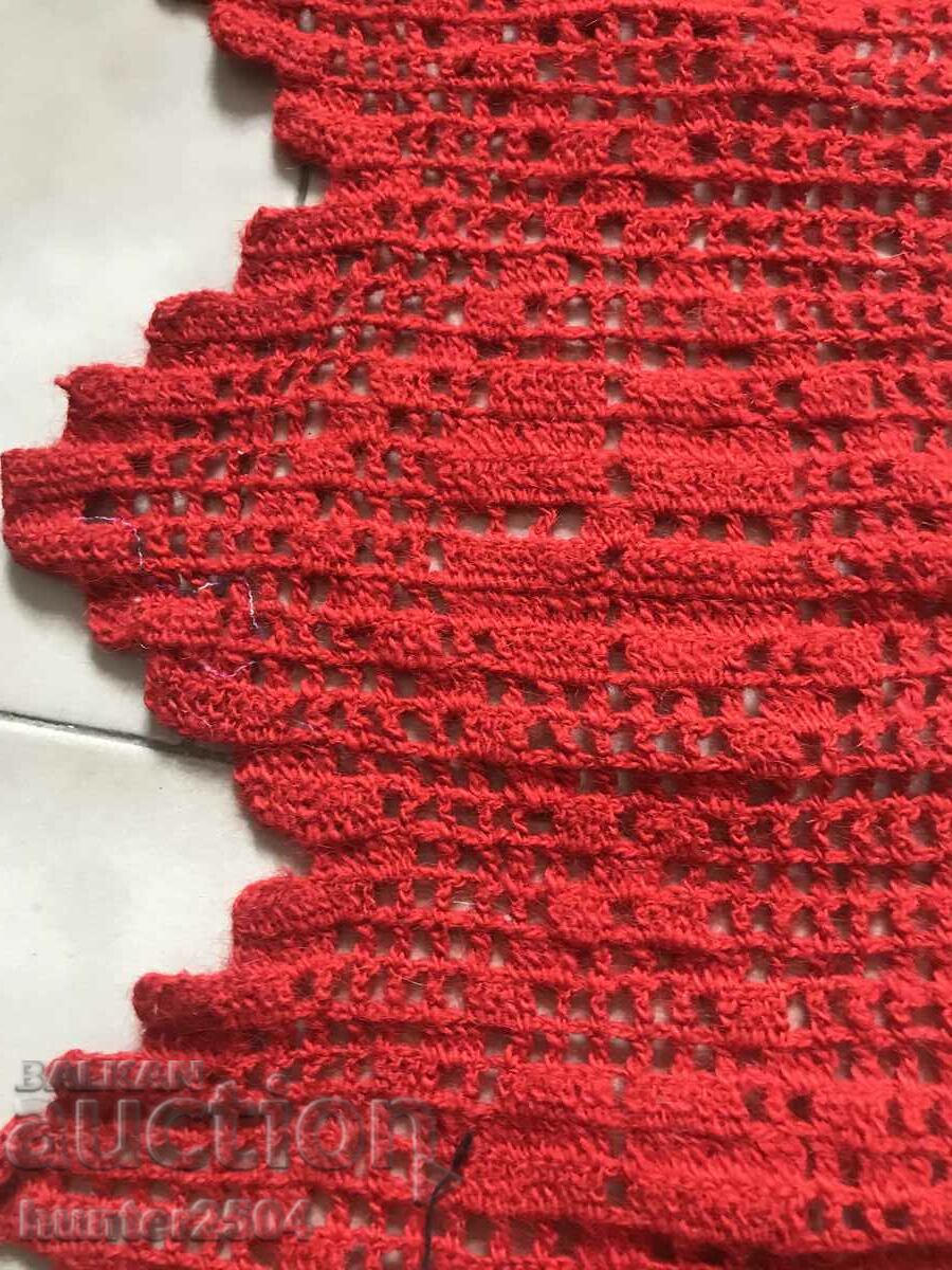 Lace - wool, hand knitted, 200/25 cm with price 24.95 BGN | € 12.76 Lace - wool, hand knitted, 200/25 cm with price 24.95 BGN | € 12.76