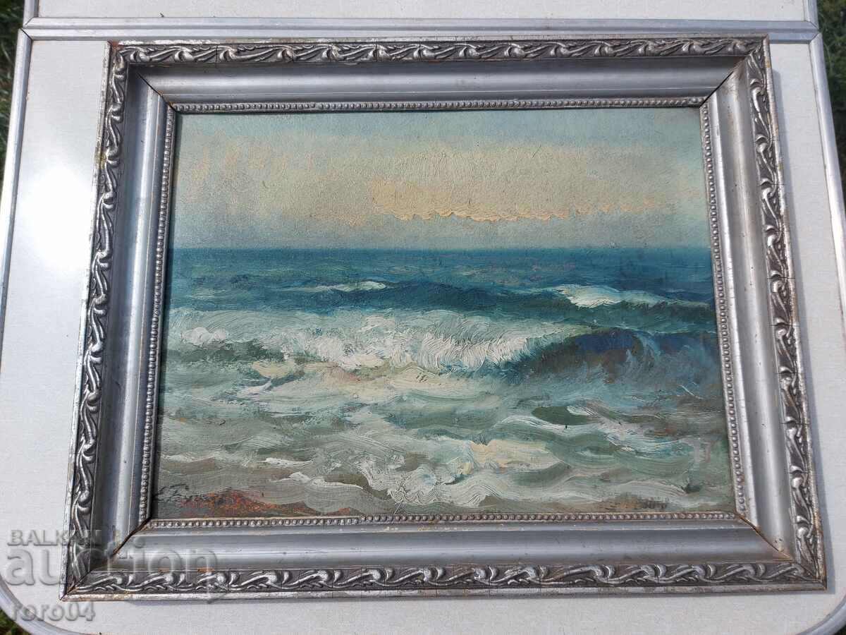 EVGENI BUGAEV ( 1925 - 2002 ) SEA LANDSCAPE