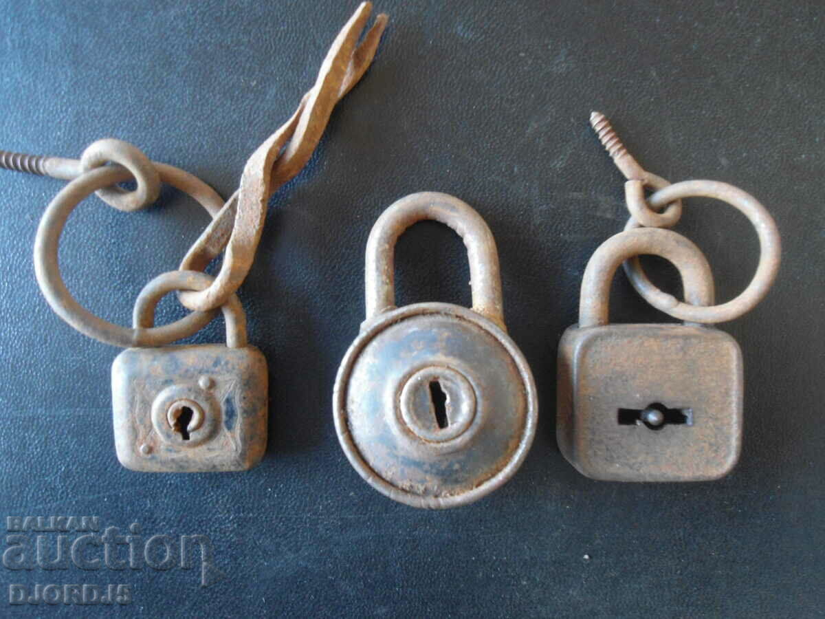 Old padlocks, 3 pieces