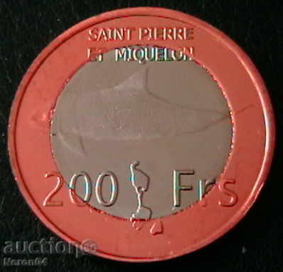 200 francs 2013 ESSAI, Saint Pierre and Miquelon