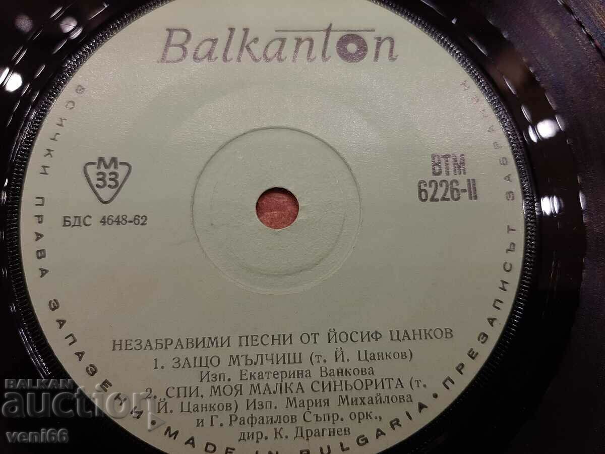 Auction  VTM 6226 Unforgettable songs by Yosif Tsankov