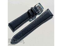 New Leather French Strap Blue Carbon Condor 20 mm Condor