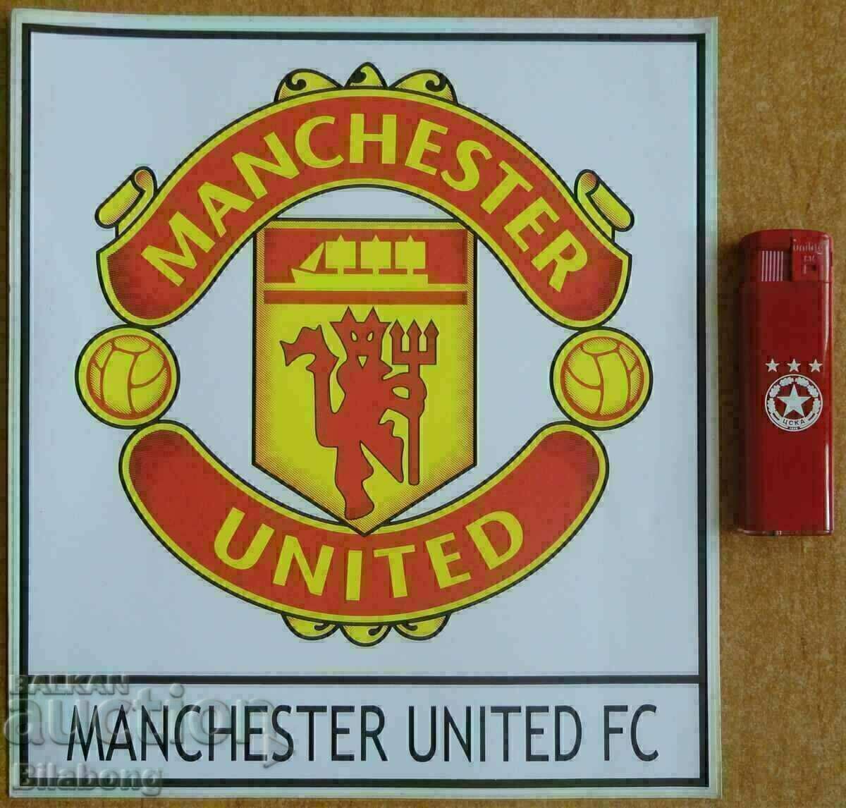Large Football Sticker - Manchester United. Large Football Sticker - Manchester United.