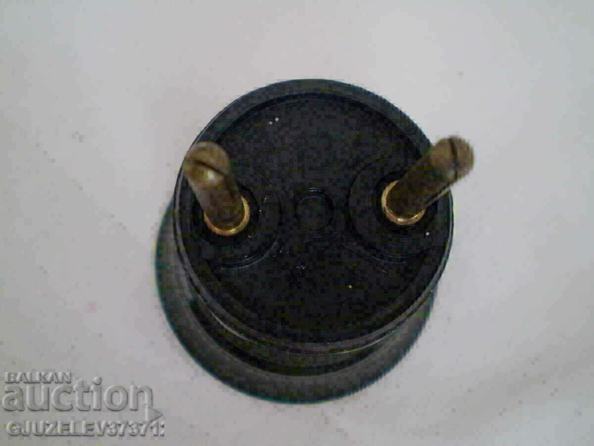 Auction old Bakelite Socket with contact tip Auction old Bakelite Socket with contact tip