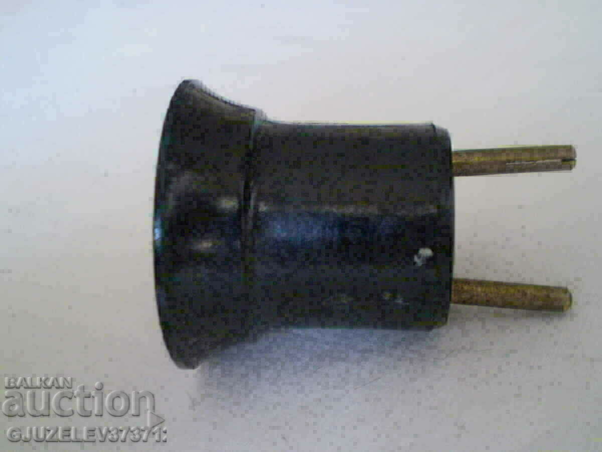 old Bakelite Socket with contact tip old Bakelite Socket with contact tip