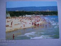 Carte poștală veche Varna, plaja de sud