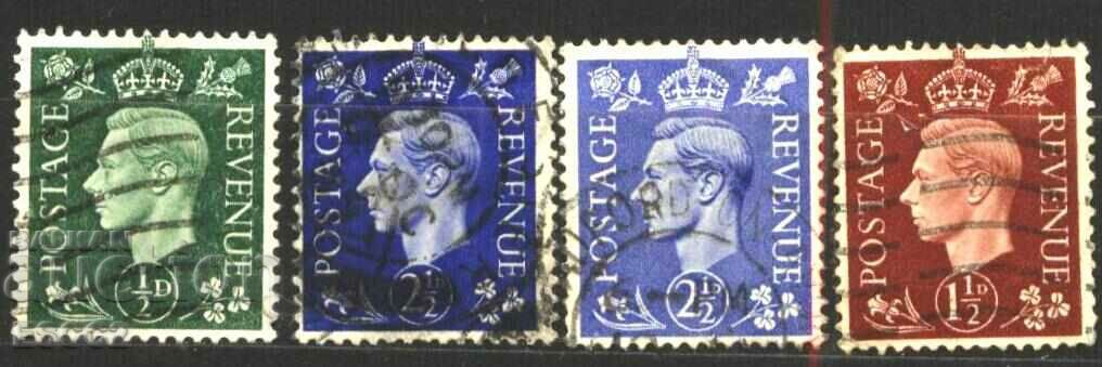 Клеймовани марки Крал Джордж VI  1937 от Великобритания