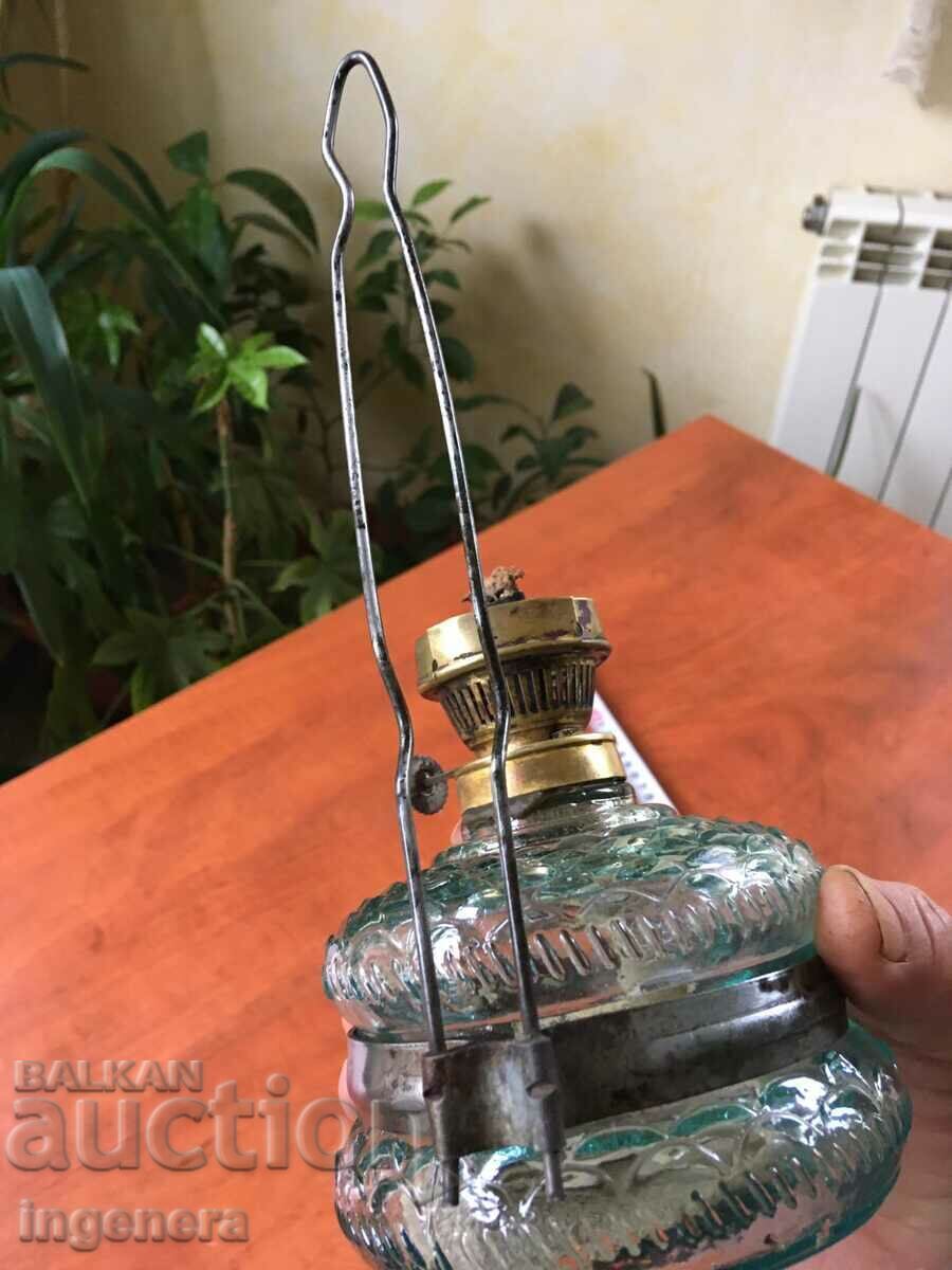 Licitație LAMPĂ PE GAZ LAMPĂ ANTIQUE SĂNĂTOSĂ LAMPĂ STICLĂ