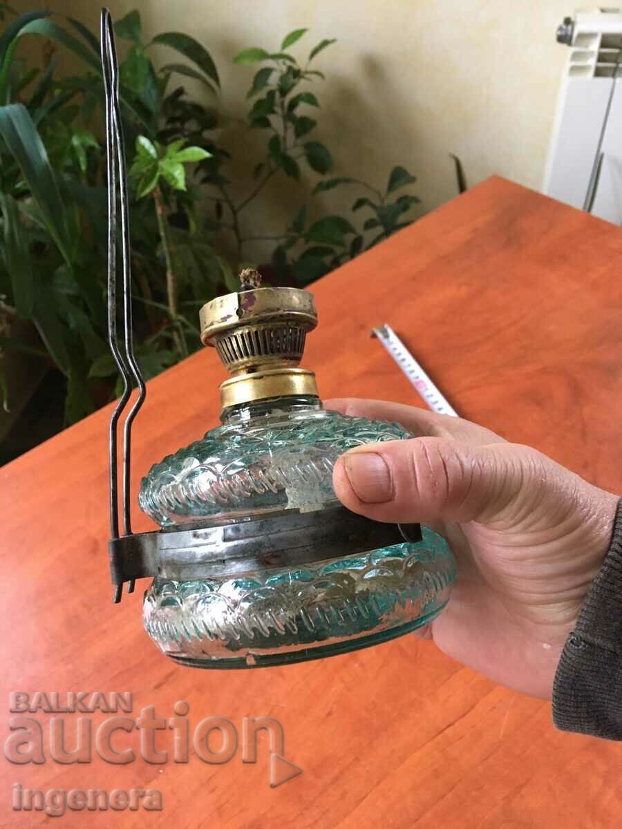 LAMPĂ PE GAZ LAMPĂ ANTIQUE SĂNĂTOSĂ LAMPĂ STICLĂ - 5