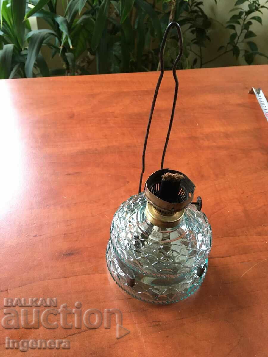LAMPĂ PE GAZ LAMPĂ ANTIQUE SĂNĂTOSĂ LAMPĂ STICLĂ