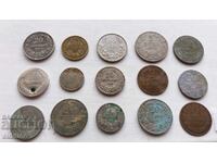 COLLECTION OF 15 VARIOUS ROYAL COINS 1888 - 1940