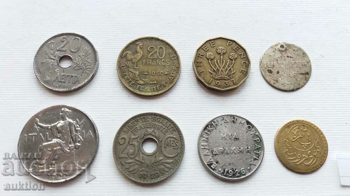 Auction COLLECTION OF 8 ROYAL FOREIGN COINS 1848-1950 Auction COLLECTION OF 8 ROYAL FOREIGN COINS 1848-1950