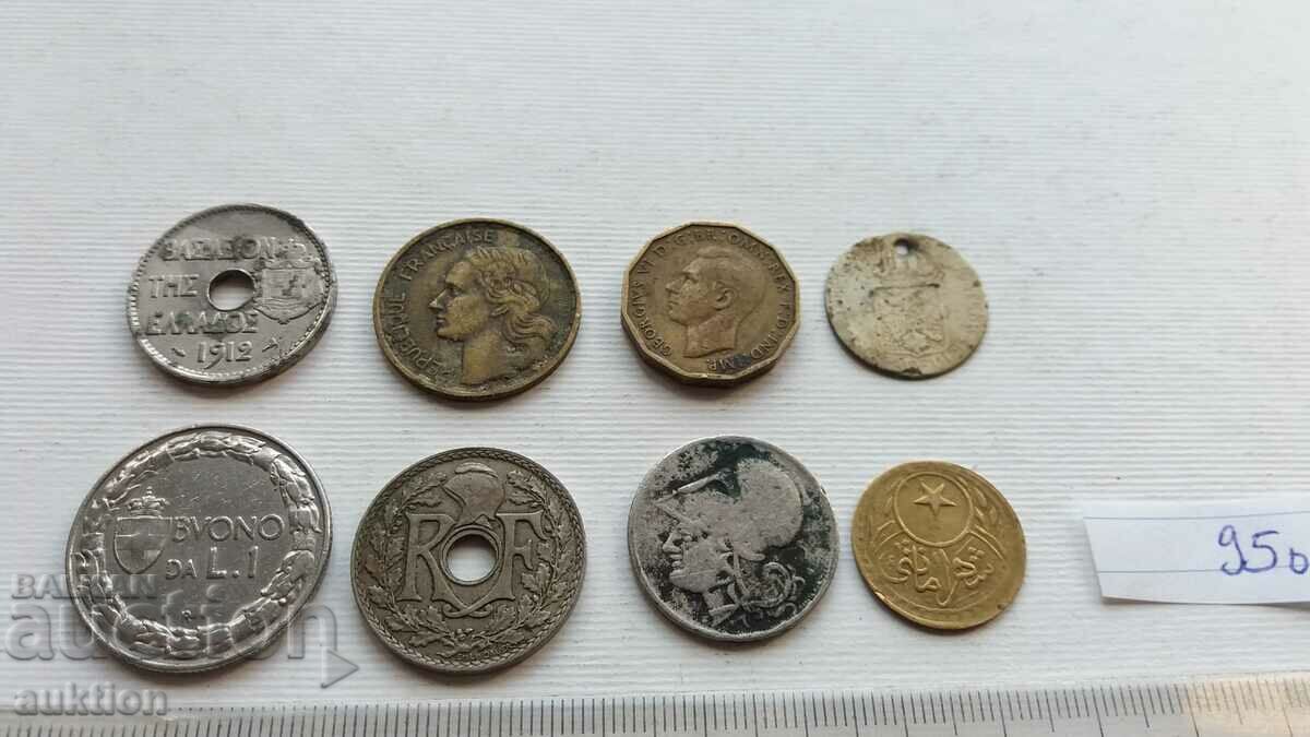 COLLECTION OF 8 ROYAL FOREIGN COINS 1848-1950 - 7 COLLECTION OF 8 ROYAL FOREIGN COINS 1848-1950 - 7