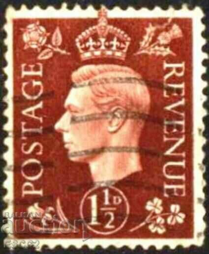 Клеймована марка Крал Джордж VI 1937 от Великобритания