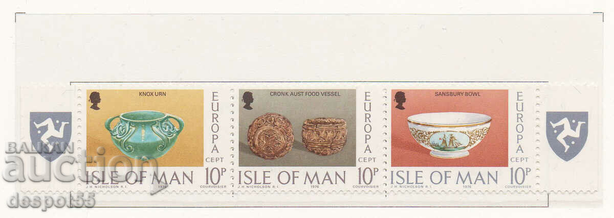 1976. Isle of Man. ΕΥΡΩΠΗ - Χειροτεχνία. Λωρίδα.