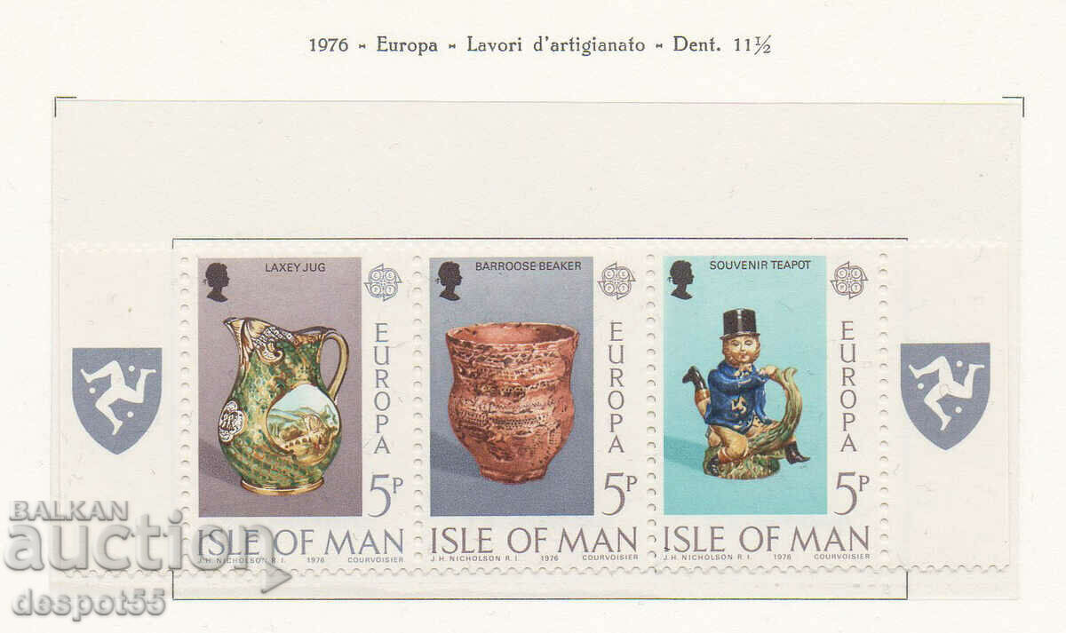 1976. Isle of Man. EUROPE - Crafts. Strip.