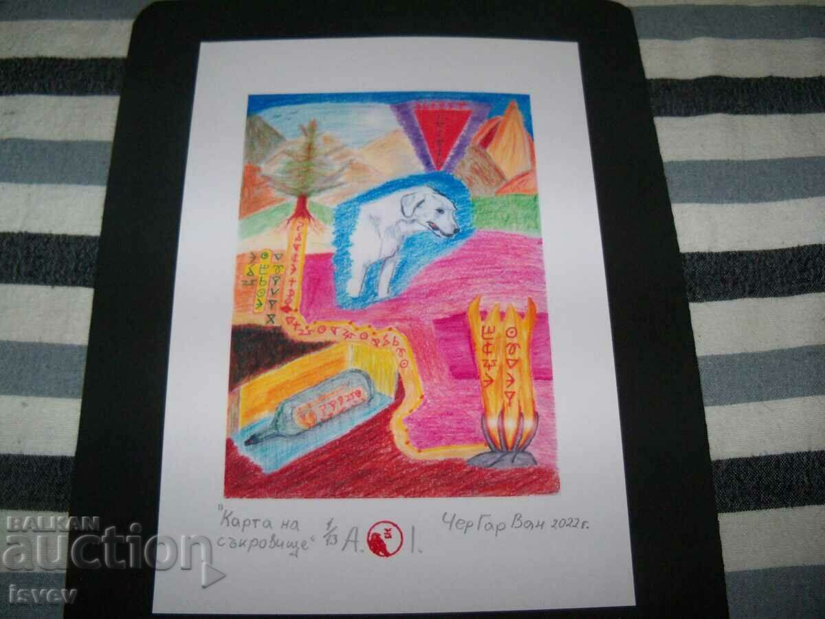 Real treasure map with coded message, picture - 5 Real treasure map with coded message, picture - 5