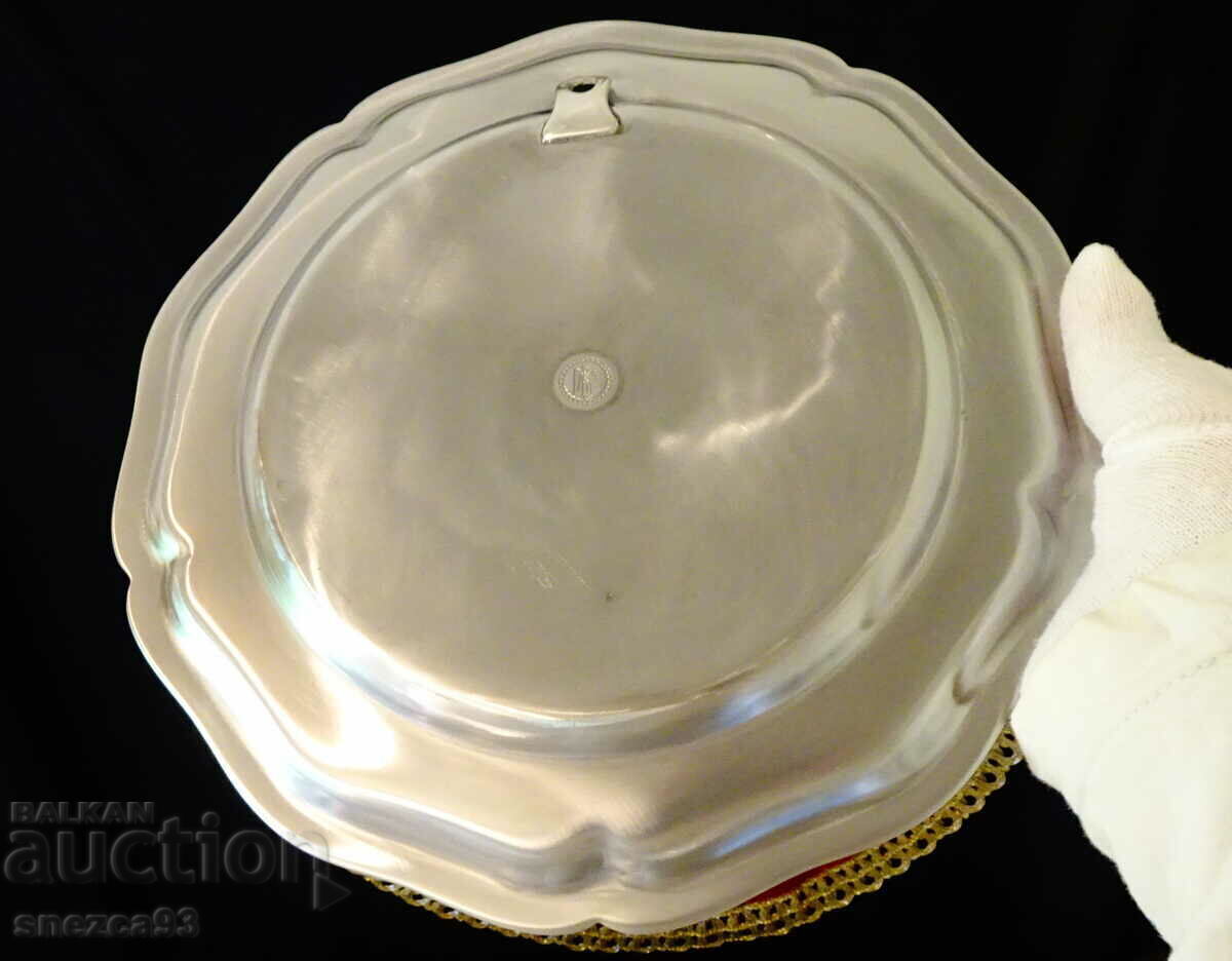 Wall plate, pewter panel with the coat of arms of Gimbsheim - 5