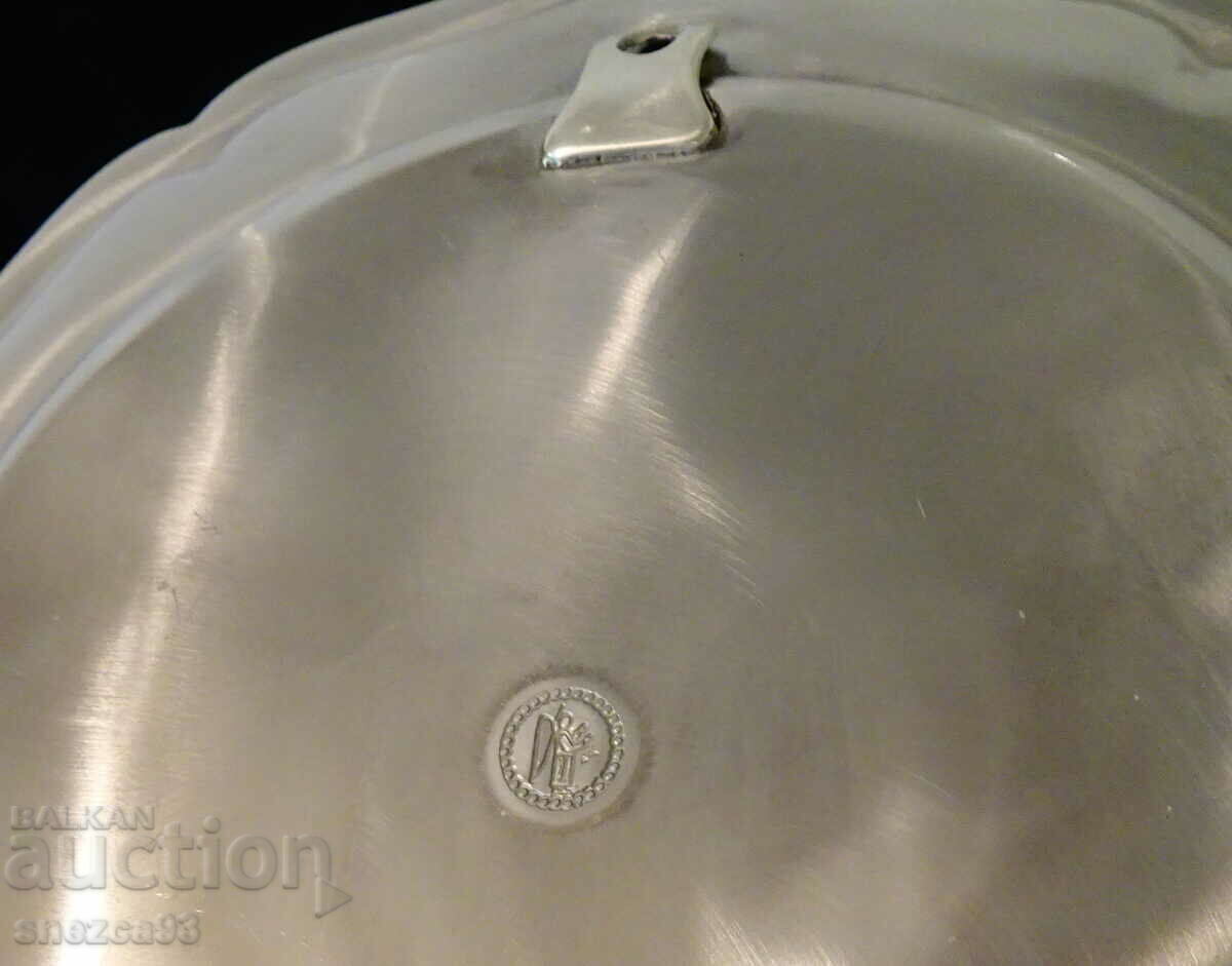 Wall plate, pewter panel with the coat of arms of Gimbsheim - 6