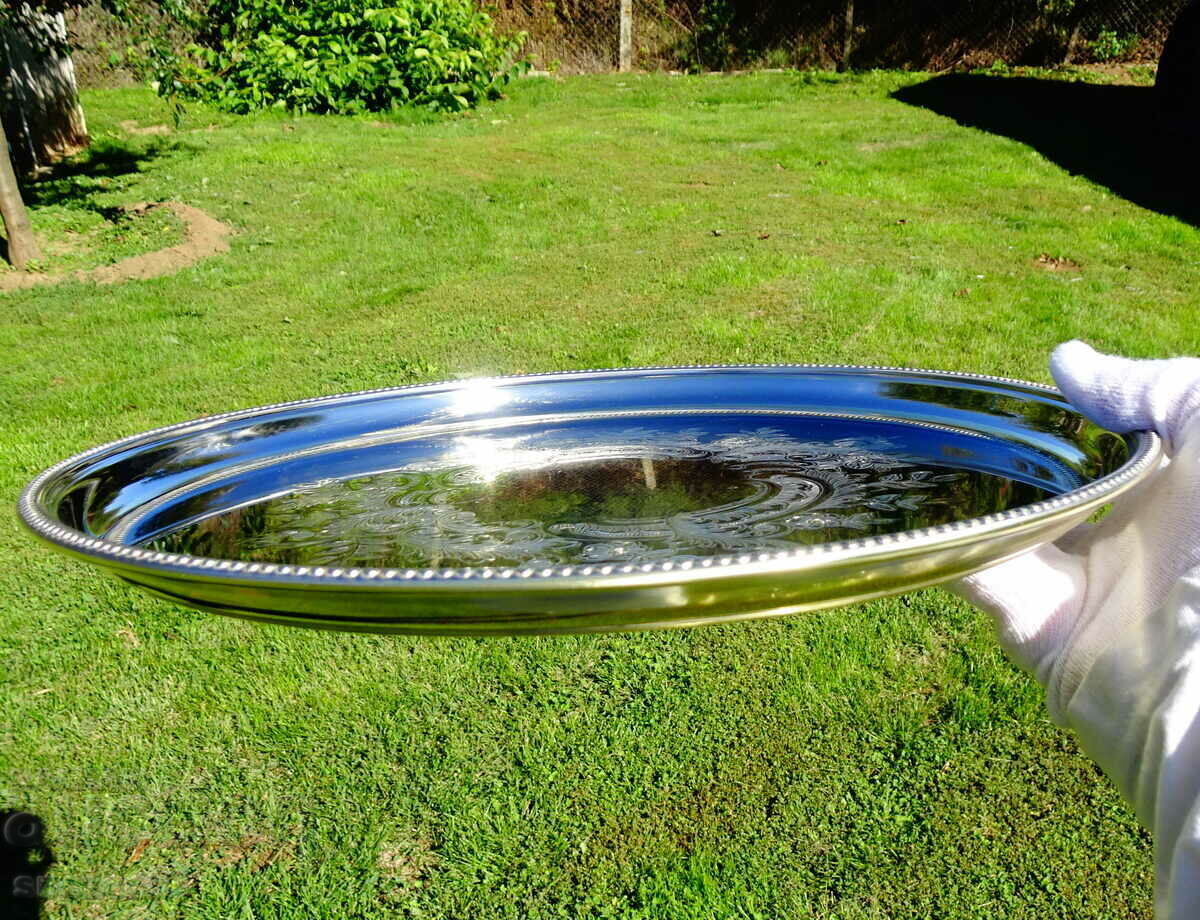 Доставка на WMF посребрен поднос от бронз,барок. Доставка на WMF посребрен поднос от бронз,барок.