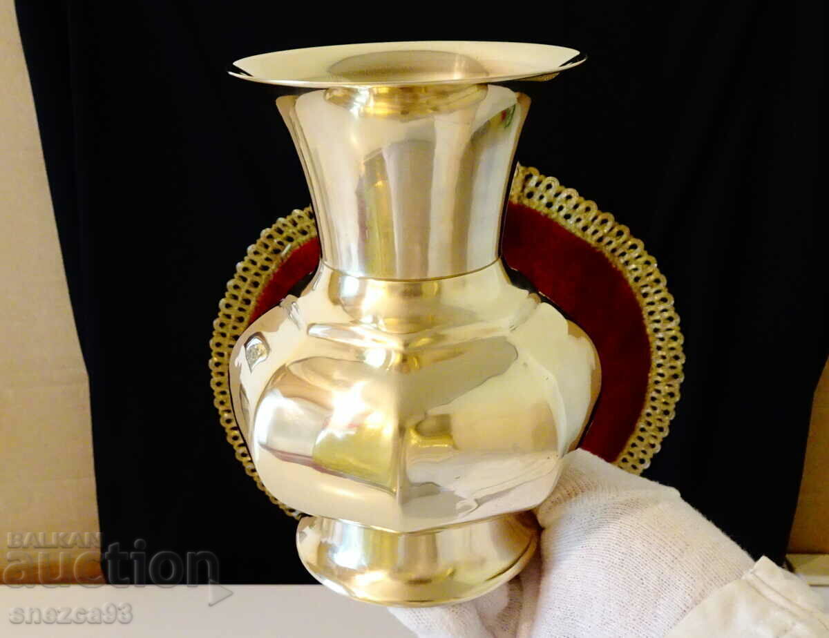 Bronze Jug, Carafe, Vase, Octagonal with price 36.00 BGN | € 18.41