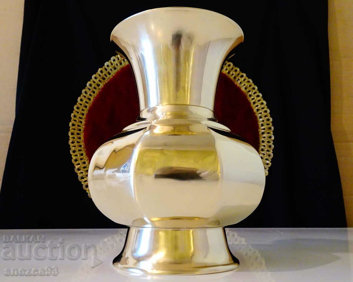 Bronze Jug, Carafe, Vase, Octagonal