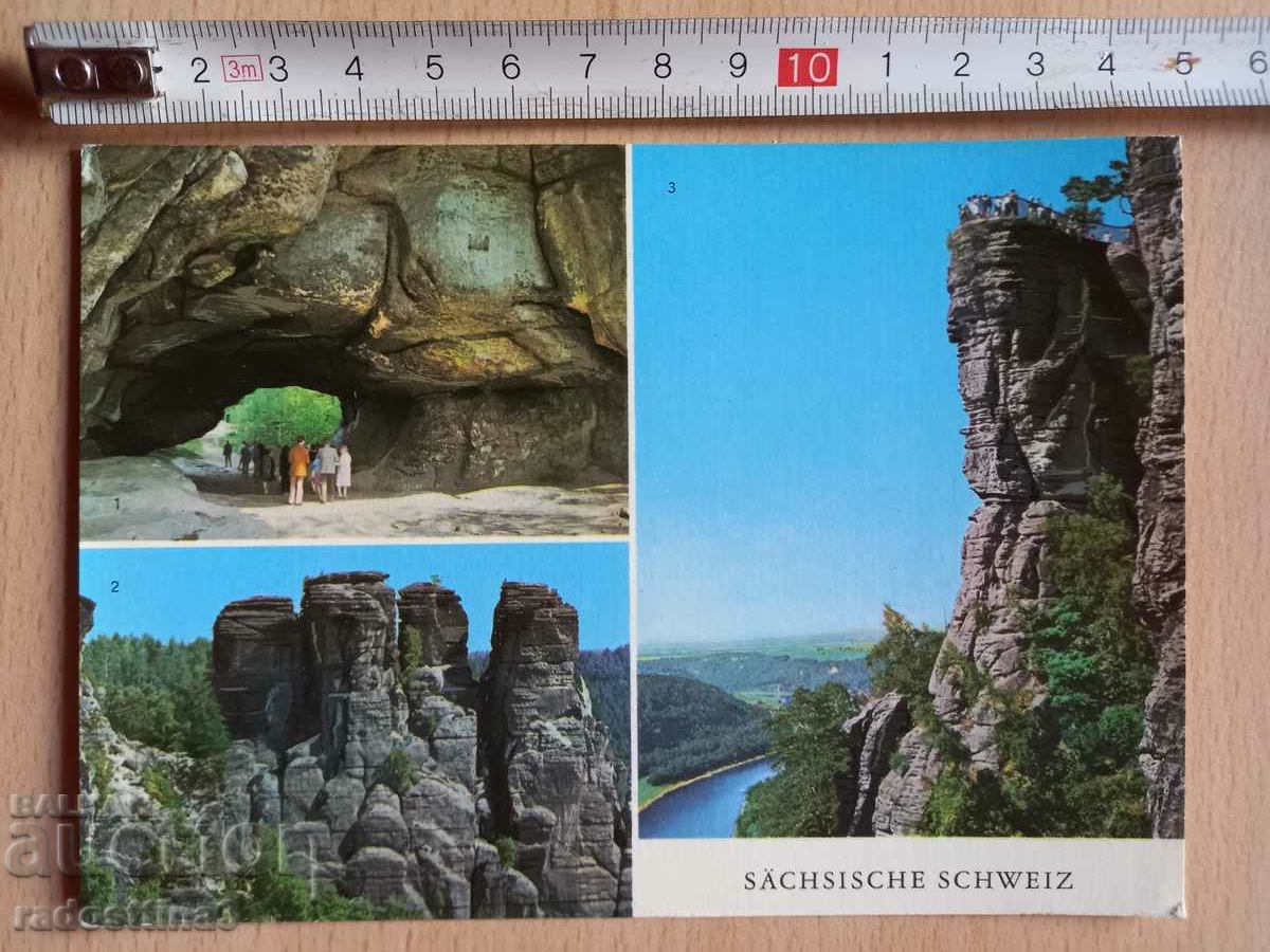 Postcard Saxon Switzerland Postcard Sächsische Sweiz