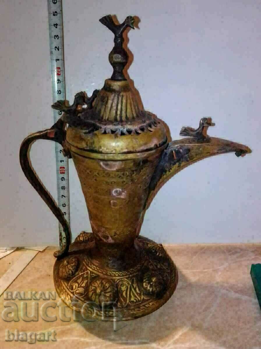 Oriental coffee pot - brass