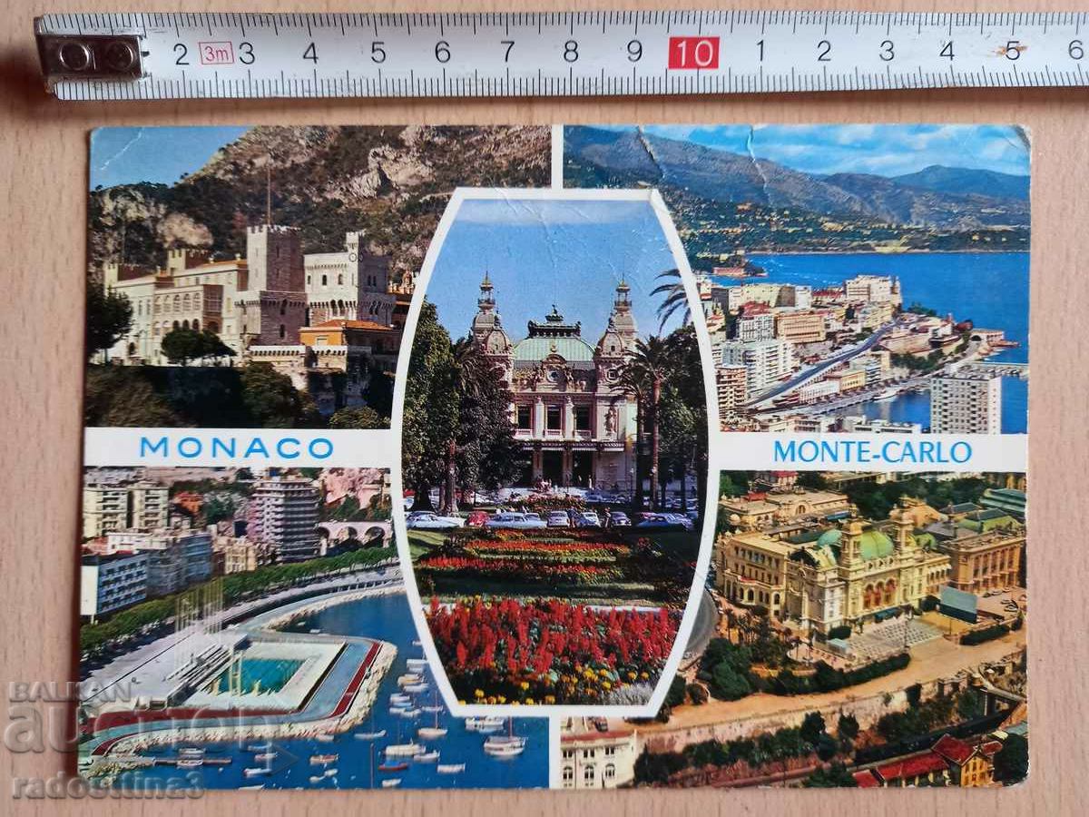 Картичка  Монте Карло Postcard  Monte-Carlo