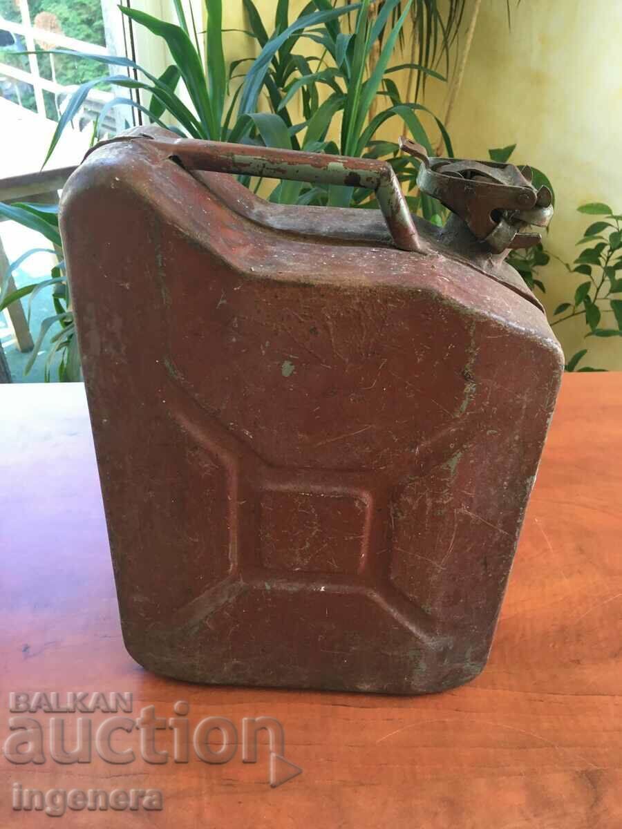 MILITARY METAL TUBE FROM SOCA 10 LITERS PETROL PETROL MILITARY METAL TUBE FROM SOCA 10 LITERS PETROL PETROL