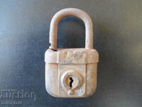 Old padlock, engraved