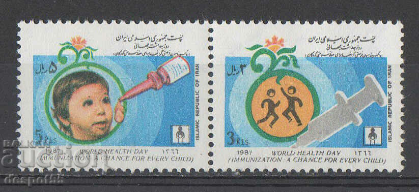 1987. Iran. World Health Day.
