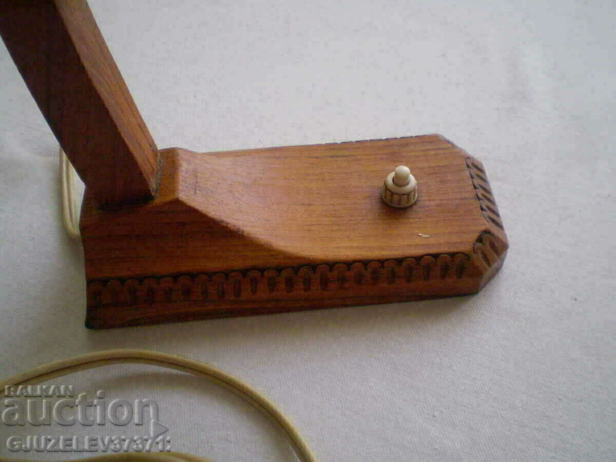 old electric wooden night lamp wood carving with price 80.00 BGN | € 40.90 old electric wooden night lamp wood carving with price 80.00 BGN | € 40.90