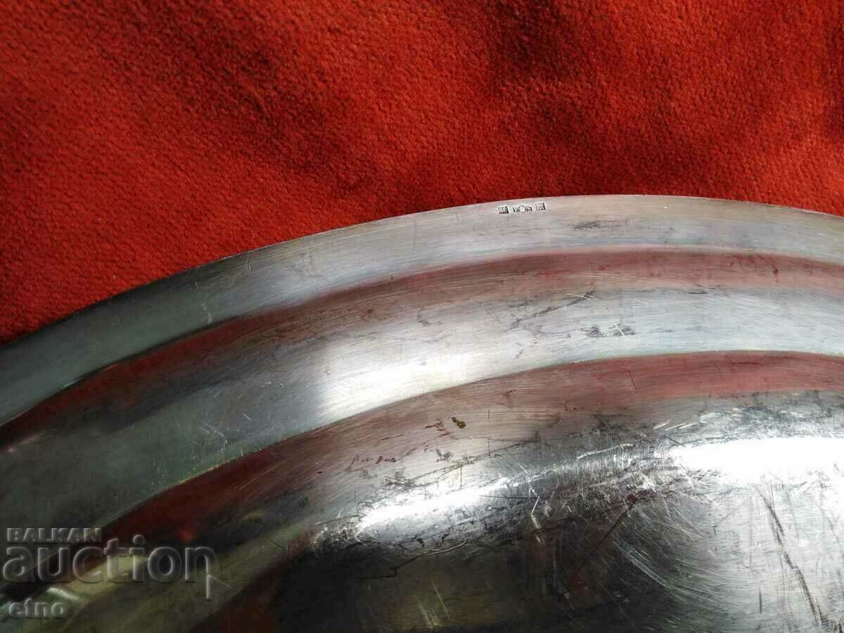 RENAISSANCE SILVER MONOGRAM PLATE - 6