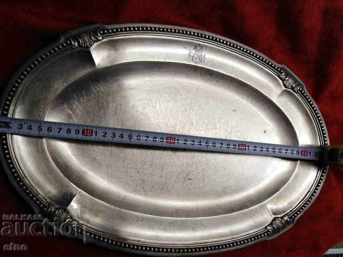RENAISSANCE SILVER MONOGRAM PLATE