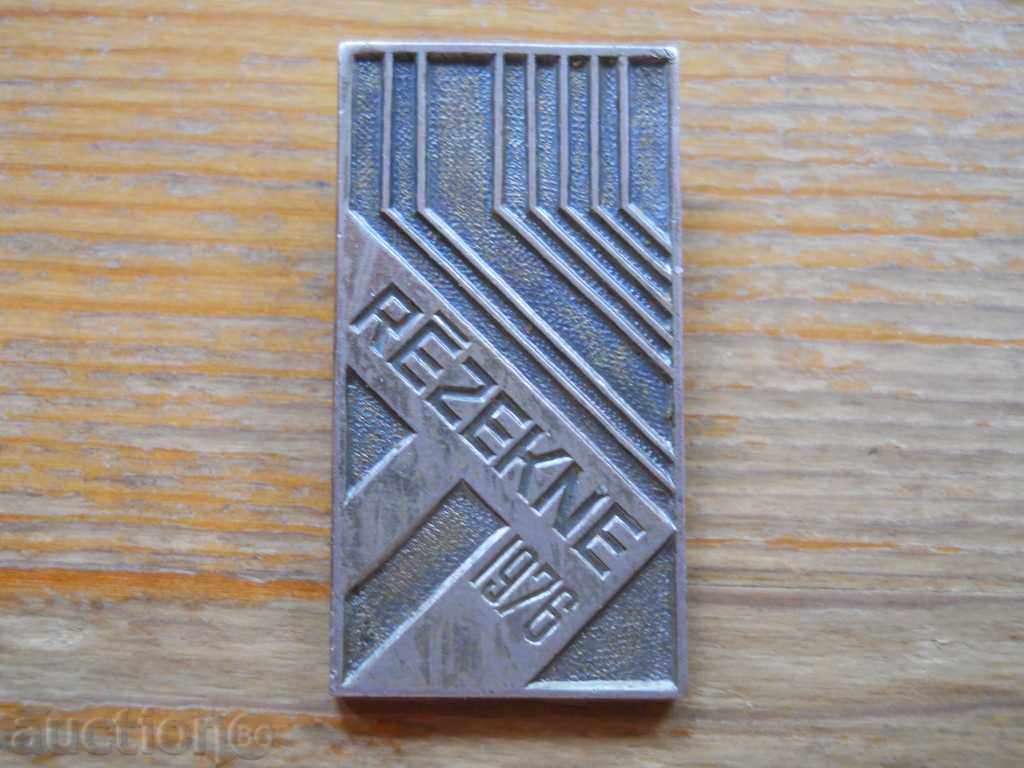 badge "Rezekne 1976" - Latvia