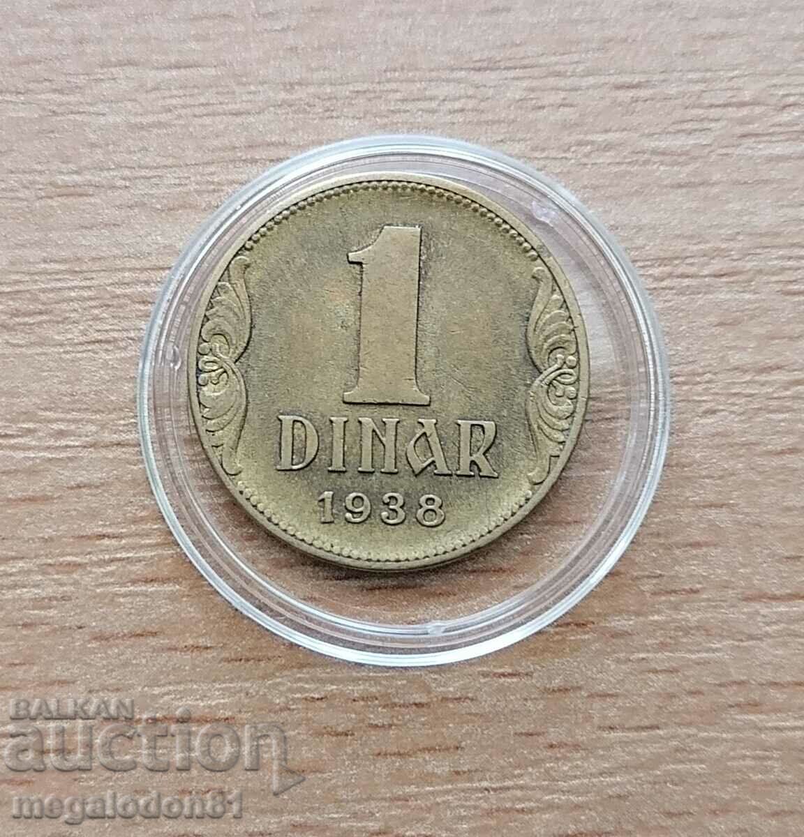 Iugoslavia - 1 dinar 1938