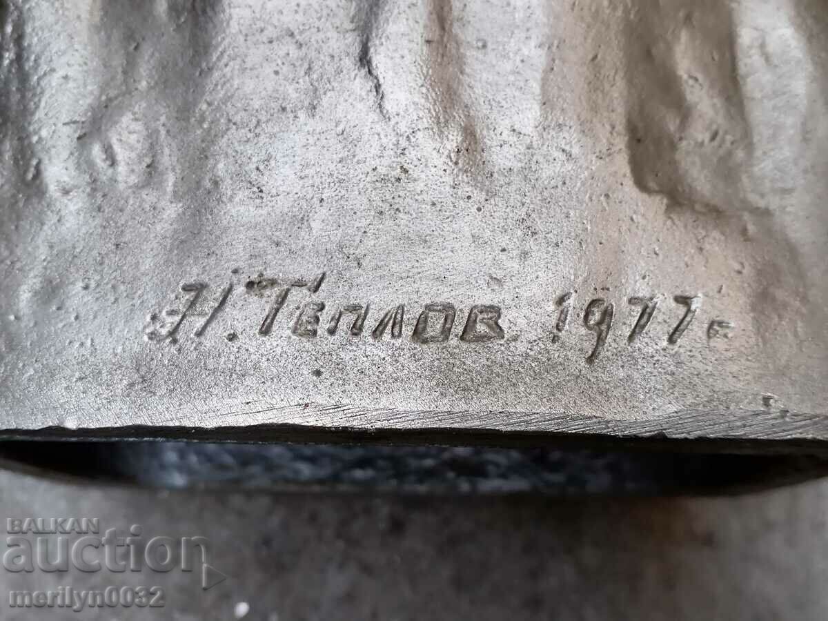 Aluminum bust of Lenin, figure, sculpture, statuette - 6 Aluminum bust of Lenin, figure, sculpture, statuette - 6